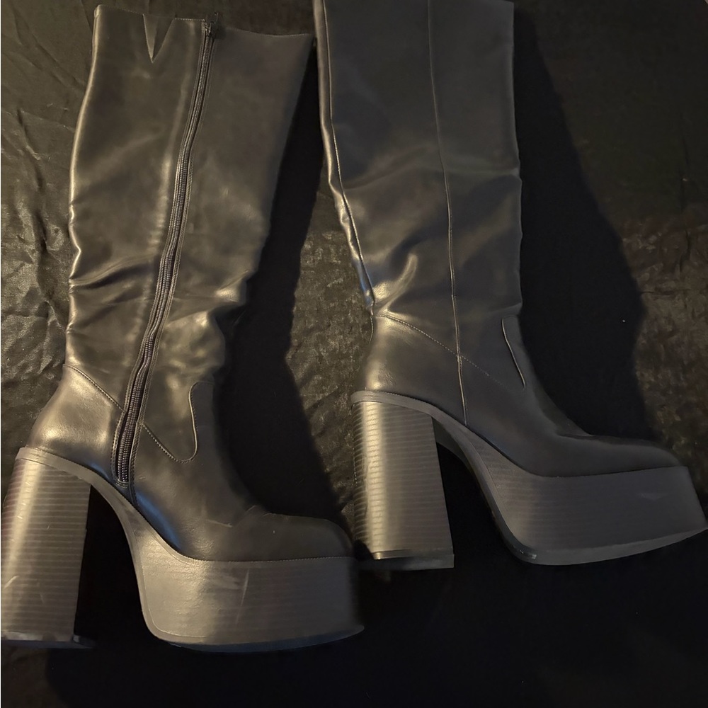 UO Faux Leather Tall Boot